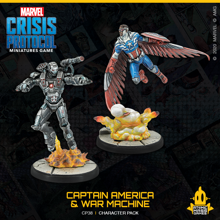 Marvel Crisis Protocol : Captain America and War Machine Character Pack